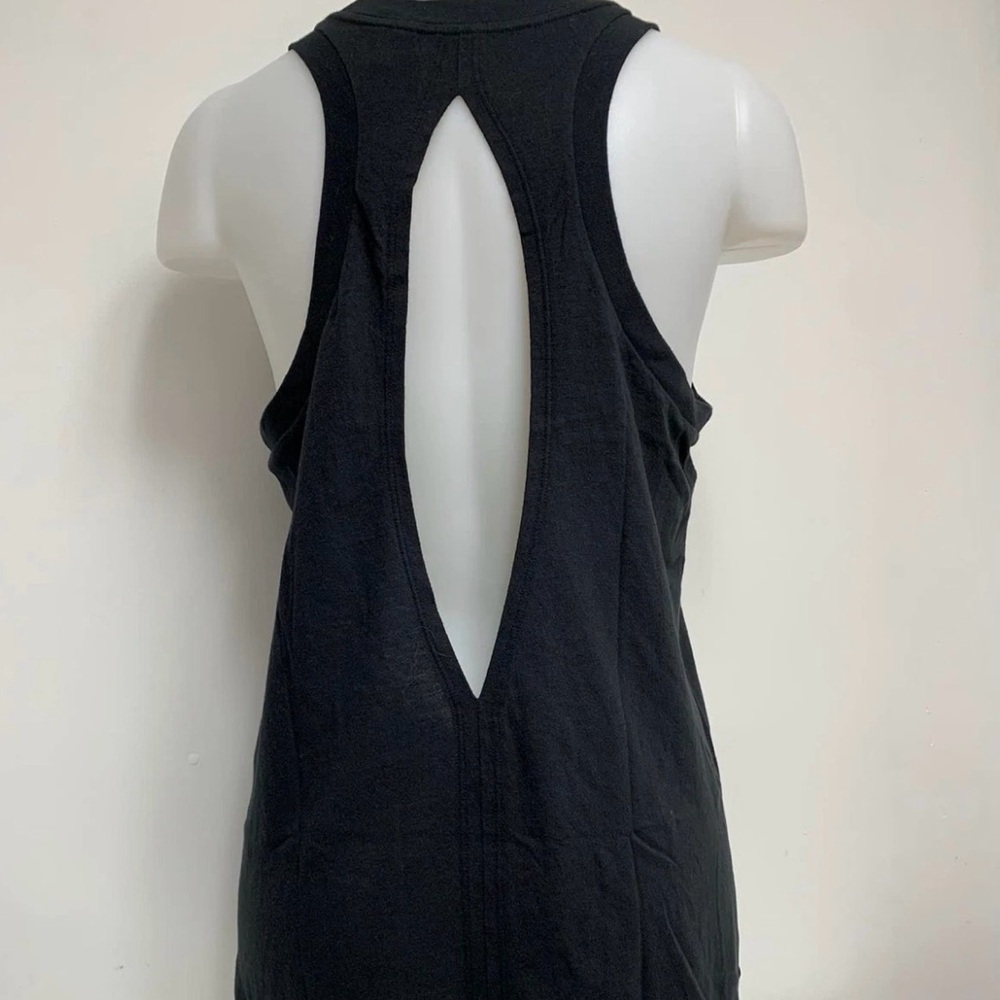 PINK Victoria's Secret Slit Racerback Tank with Neon Gradient Logo